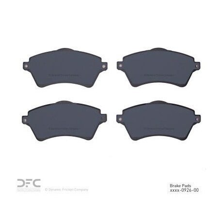 Dynamic Friction Co DFC 3000 Semi-Metallic Brake Pads - 1311-0926-00